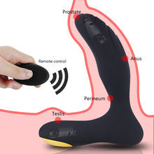 Brinquedo massageador de próstata vibrador masculino, plugue anal para homens silicone à prova d'água estimulador de próstata anel para atrasar a ejaculação 2024 - compre barato