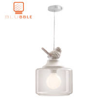 BLUBBLE 1 Head Bird Pendant Lights Glass Transparent Pendant Lamp Northern Europe Children Lamps Lanterns Parlor Hanglamp 2024 - buy cheap