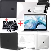 Funda protectora para Apple Macbook Air 13/1/MacBook Pro 13/16/15 pulgadas, carcasa con soporte, cubierta para teclado y Protector de pantalla 2024 - compra barato