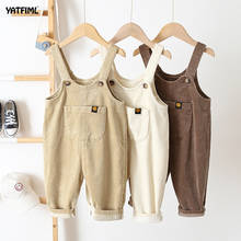 YATFIML 2020 Spring Kids Baby Overalls Solid Corduroy Boys Pants Winter Trousers  for Children Girls Clothing 2024 - buy cheap