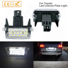 Luces Led para matrícula de coche, luces traseras para Toyota Yaris Verso Prius Highlander Corolla Camry Auris, 12V, 2 uds. 2024 - compra barato