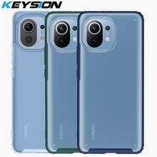 KEYSION Fashion Matte Phone Case for Xiaomi Mi 11 5G Transparent Shockproof Phone Back Cover for Xiaomi Mi 11 2024 - buy cheap