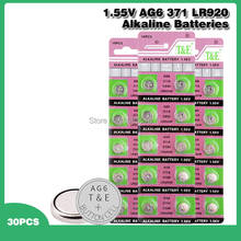 30PCS Alkaline Battery AG6 1.55V Button Coin Cell 371 SR920SW LR920 SR927 171 370 L921 LR69 SR920 Watch Batteries 2024 - buy cheap