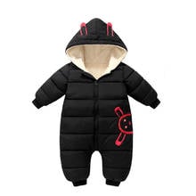 2020 Winter Jumpsuit Baby Overalls Newborn Plus velvet snowsuit Snow Wear Coat Boy Warm Romper down Cotton Girl Bodysuit 2024 - buy cheap