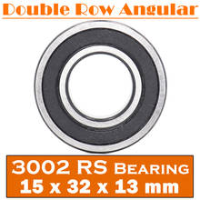 3002-2RS rodamiento 15*32*13mm (1 Pc ) 3002 2RS doble fila sellada 3002 RS rodamientos de bolas de contacto Angular 2024 - compra barato