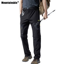 Mountainskin-pantalones de senderismo desmontables para hombre, ropa transpirable de secado rápido, para deportes al aire libre, escalada, pesca, VA848 2024 - compra barato