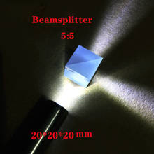 5:5 Beamsplitter Splitter RatioTransflective K9 Cube Prism vidrio óptico prisma Triangular 20x20x20mm 2024 - compra barato