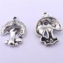 100Pcs/lot Metal Mushroom Charms 25x20MM Plant Charms Jewelry Crafts 2024 - buy cheap