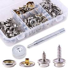 120-Pieces Stainless Steel Marine Grade Canvas and Upholstery Boat Cover Snap Button Fastener Kit 2024 - купить недорого