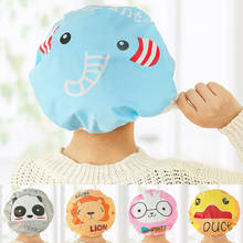 Cute Cartoon Animal Waterproof Shower Cap Resuable Lace Elastic Band Bath Hair Caps Hat NEW 2024 - buy cheap