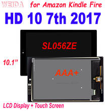 AAA+ 10.1’’ LCD for Amazon Kindle Fire HD 10 7th Gen SL056ZE 2017 LCD Display Touch Screen Digitizer Assembly for HD 10 2017 LCD 2024 - buy cheap