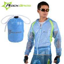 RockBros Men Cycling Jacket Raincoat Waterproof TPU Windproof Sports Bicycle Rain Rainproof Jersey Bike 2024 - buy cheap