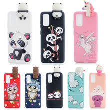 Capa de tpu 3d macia para samsung, capa fofa de panda, coruja, unicórnio, para note 20, 10, 9, 8, s20 ultra, s8, s9, s10, s20 plus, s6, s7 edge 2024 - compre barato