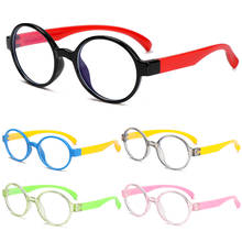 Novo 1pc crianças óculos de luz anti-azul para crianças moldura suave óculos de proteção de silicone liso para meninos meninas 2024 - compre barato