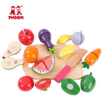 Kids Wooden Cutting Fruit Vegetable Toy Children Pretend Kitchen Accessories Food Play Game Toy  PHOOHI 2024 - buy cheap