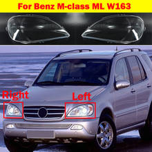 Car Front Headlight Cover 2002-2005 Headlamp Lampshade light Shell glass Lens Cover For Mercedes-Benz M-class ML W163 2024 - buy cheap