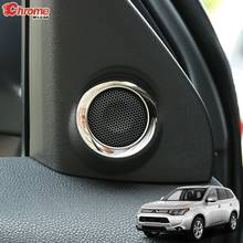 For Mitsubishi Outlander 2013 2014 2015 2016 2017 2018 2019 2020 Chrome Interior A Pillar Stereo Speaker Cover Trim Decoration 2024 - buy cheap