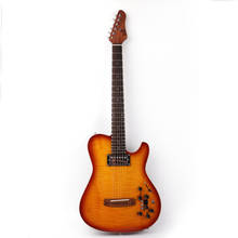 Novo design silencioso guitarra acústica elétrica portátil de viagem construído em efeito elétrico elétrico guitarra 2024 - compre barato