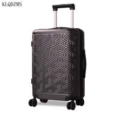 KLQDZMS-maleta de viaje de negocios para hombre y mujer, equipaje giratorio de alta calidad, ABS + PC, 20, 24 y 28 pulgadas 2024 - compra barato