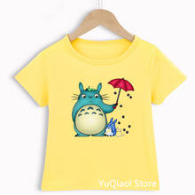 Children Cute Totoro T Shirt Studio Ghibli Harajuku Kawaii Kids Tshirts Miyazaki Hayao Funny T-Shirt Boys Clothes Girls T-Shirt 2024 - buy cheap