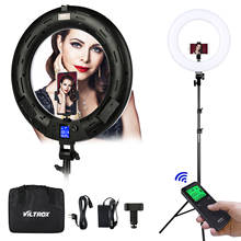 Viltrox VL-600T Bi-color Video LED Ring light Wireless remote + light stand for camera photo shooting Studio YouTube Live lamp 2024 - buy cheap