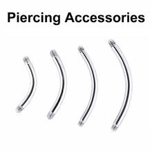 10pcs/lot Eyebrow Ring Piercing Replacement Parts Curved Barbell Part for Nipple Belly  Navel Piercings Body Jewelry Accessories 2024 - buy cheap