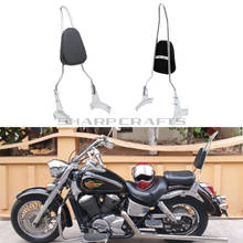 Motorcycle High Quality Spike Bow Passenger Backrest Sissy Bar For Honda Shadow ACE VT400 VT750 1998 1999 2000 2001 2002 2003 2024 - buy cheap