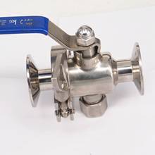 3/4" 19mm SUS304 Stainless Steel Sanitary 1.5" Tri Clamp Knock-down Ball Valve For Homebrew Dairy Product 229 PSI 2024 - buy cheap