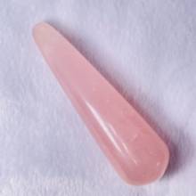 Natural Rose Quartz Crystal Healing Massage Wand For Health Healing Yoni Pleasure Wand Body Hand Massage Gifts 2024 - buy cheap