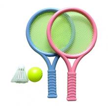 Детский пляжный комплект теннисных ракеток с двумя воланами для бадминтона, теннисных ракеток, мини-ракеток для бадминтона для спорта на открытом воздухе, детская пляжная стойка 2024 - купить недорого