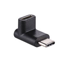 90 degree Type C  Adapter Converter Data Sync Charging Adapter for Samsung Huawei 2024 - buy cheap