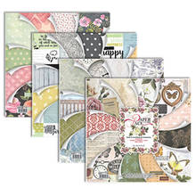 ENO поздравительная крафт-бумага, 12 дюймов, семейная бумага, набор винтажных цветочных садовых фонов, бумажные для изготовления открыток 2024 - купить недорого