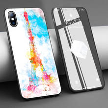 Чехол с изображением Парижа Эйфелевой башни искусства Мягкий силиконовый чехол для телефона iPhone 11 Pro Max X 5S 6 6S XR XS Max 7 8 Plus чехол для телефона 2024 - купить недорого