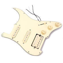 Prewired 3-ply Pickguard Scratchplate SSH для Fender ST гитара Stratocaster Запчасти Аксессуары 2024 - купить недорого