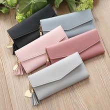 2020 Fashion Women Wallets Zipper Purses Black Light Gray Red Long Section Clutch Wallet Soft PU Leather Money Bag 2024 - buy cheap