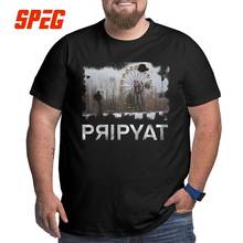 Camiseta informal Vintage de Chernobyl Rusia para hombres, de cuello redondo Camisa de algodón, manga corta, camisetas altas de talla grande 2024 - compra barato