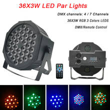 Hot Sale LED Par Lights 36x3W DJ LED RGB Par Lights RGB Wash Disco Light DMX Controller Effect For Small Paty KTV Stage Lighting 2024 - buy cheap