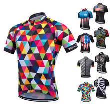 Weimostar 2021 Men Cycling Jersey Short Sleeve Pro Team MTB Bike Jersey Sports Cycling Shirt Racing Bicycle Clothing Maillot 2024 - buy cheap