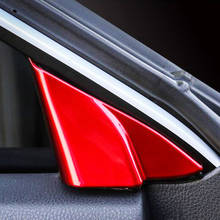 Plástico ABS para interior de coche Toyota Camry 2018 2019, cubierta de anillo de bocina para altavoz, pilar A, embellecedor, accesorios de estilo de coche 2024 - compra barato