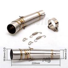 Motorcycle 51mm Exhaust Muffler Middle Link Pipe For Honda NC700 NC750S NC750X 2012 to 2016 2017 2018 NC 700 750 S / X Slip-on 2024 - buy cheap