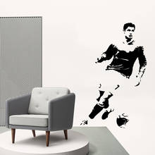 Retro estrela de futebol família adesivos parede mural arte decoração para casa para meninos quarto decalques da arte do vinil 2024 - compre barato