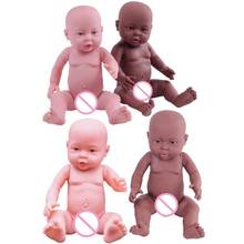 Muñeca Reborn de cuerpo completo para niños, juguete de silicona, 41 cm, bonito 2024 - compra barato