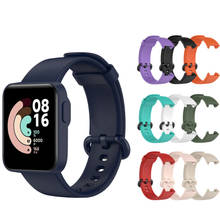 Correas de repuesto impermeables para reloj inteligente Xiaomi Mi Watch Lite/Redmi, Correa anticaída duradera de silicona elástica 2024 - compra barato