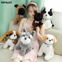 High Quality Simulation Chihuahua Bulldog Plush Toys Stuffed Soft Animal Bago Puppy Dolls For Children Kids Home Decor Xmas Gift 2024 - buy cheap