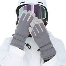 Guantes cálidos e impermeables para mujer, manoplas con diseño de pantalla táctil, para nieve, esquí, motocicleta, Invierno, 2021 2024 - compra barato