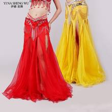 Bellydance Skirt India Bollywood Belly Dance Costume For Women Female Sexy Performance Dress Stage Clothing Long Swing Skirt New 2024 - buy cheap