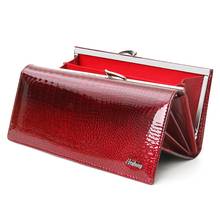 Genuine Leather Wallet Women Alligator Long Clutch Bag Cow Leather Female Purse Luxury Designer Ladies Wallets 2024 - buy cheap