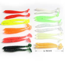 10pcs Soft Bait Shad Fishing Lure Paddle Tail Swimbaits Plastic Lures 7mm 2024 - buy cheap