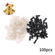 100Pcs/Bag DIY Doll Toy Eyes Black Plastic Safety Eyes Puppets Doll with Washers 2024 - buy cheap