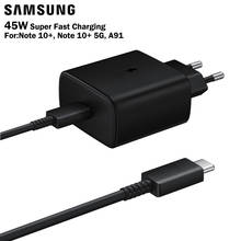 Samsung, carregador original de parede para conversar rápido, carregador de 45w para galaxy note 10 + a91 note 10 + cabo 5gusb-c 2024 - compre barato